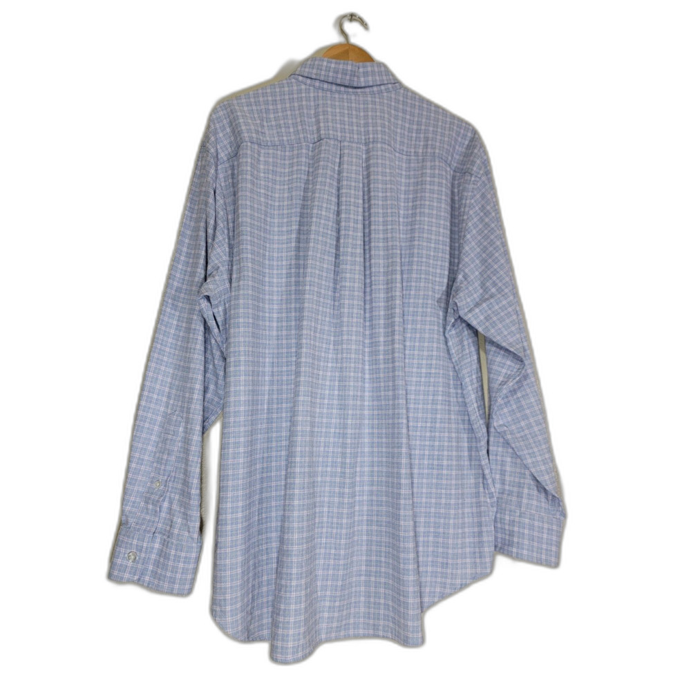 Vineyard Vines Men's Blue Plaid Long Sleeve Button Shirt - XL - Picture 2 of 6